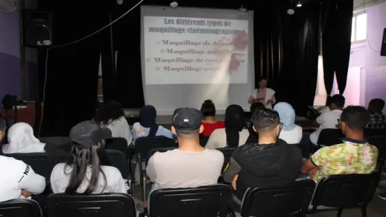 جمعية إشراقة تنظم دورة تكوينية في الماكياج السينمائي