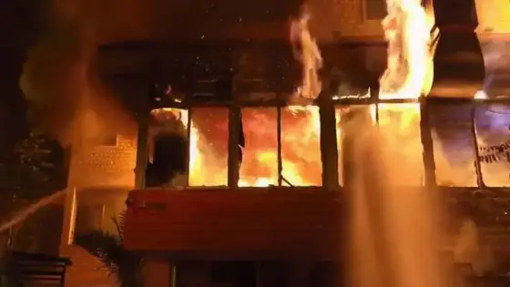 حريق يأتي على مطعم بالنقطة الكلومترية 25 شمال أكادير
