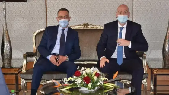 رئيس الفيفا جياني إنفانتينو يهنئ فوزي لقجع بمناسبة تعيينه وزيرا منتدبا