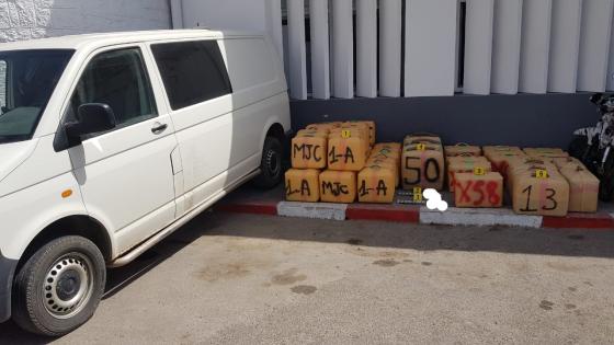 اكادير : اجهاض عملية تهريب طن و 630 كيلوغرام من مخدر الشيرا بعد تنسيق أمني محكم بين” لابيجي “و”ديستي “