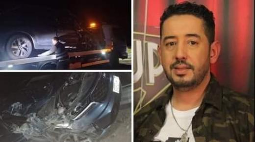 الممثل المغربي طارق البخارية تعرض لحادثة سير خطيرة