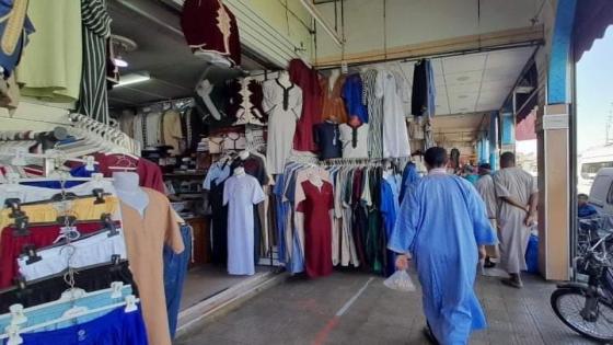 إنزكان : بسبب كورونا اقبال محتشم على الملابس التقلدية بأسواق المدينة