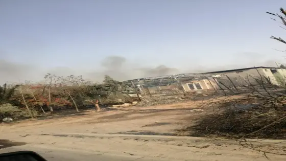 حريق مهول بأحد الفضاءات الخضراء ما بين تكوين و الدشيرة الجهادية يخلف خسائر مادية جسيمة