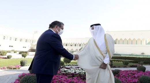 الشيخ تميم أمير قطر يستقبل أخنوش