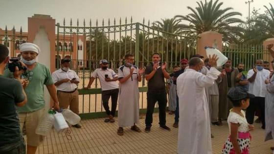 أزمة الماء الشروب تخرج مواطنين للاحتجاج في بيوكرى