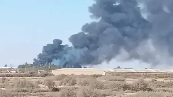 حريق مهول كاد يعصف بضيعات آشتوكة آيت باها 