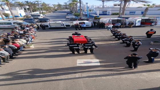 في موكب جنائزي مهيب.. جثامين ضحايا “حادثة أكادير” توارى الثرى بمدنهم الأصلية