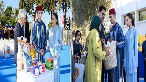 ولي العهد الأمير مولاي الحسن والأميرة للا خديجة يطلقان العملية الوطنية “رمضان 1446”