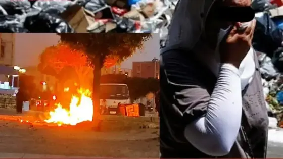 أيت ملول: عائلة من الجالية المغربية المقيمة بالخارج تغادر المدينة بسبب حرق النفايات في الشوارع والأحياء