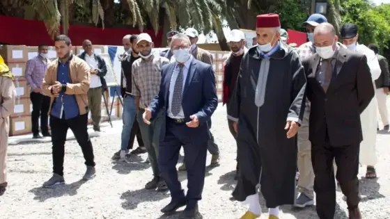 جمعية كبور الماسي للأعمال الاجتماعية توزع أزيد من 3000 قفة تضامنية بجماعة أحمر الكلالشة