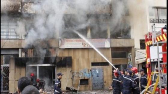حريق مهول يتسبب في هلاك منزل في المدينة العتيقة بتزنيت