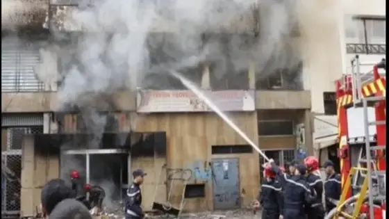 حريق مهول يتسبب في هلاك منزل في المدينة العتيقة بتزنيت