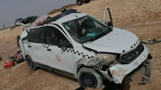 إنقلاب ” طاكسي ” يخلف خسائر فادحة بفم الحصن