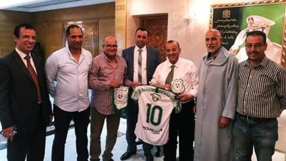 عامل إنزكان أيت ملول يستقبل فريق أولمبيك الدشيرة قبل مواجهة المغرب الفاسي