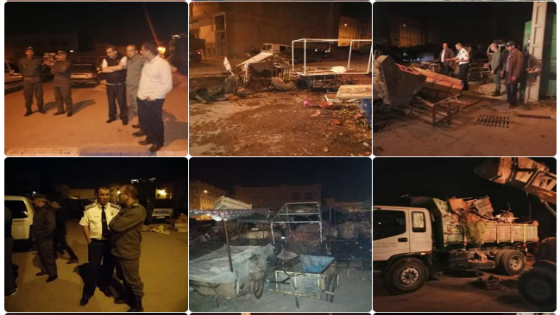 حملة ليلية مفاجئة لتحرير الملك العمومي بأولاد تايمة تستهدف الصغار وتستثني الكبار..