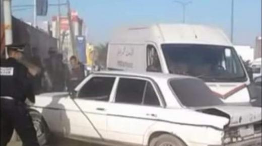 بوليس الدار البيضاء يفك لغز جريمة تعريض حياة سائق طاكسي و رجال الأمن للخطر
