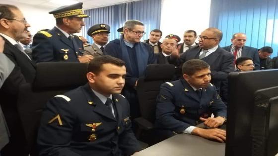 الوالي حجي رفقة عامل إنزكان يعطيان انطلاقة مشروع مركز مراقبة سلامة الملاحة الجوية بمطار أكادير