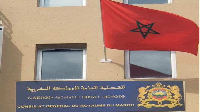 مصطفي البوعزاوي القنصل العام للمملكة المغربية بمدينة مونت لاجولي يشرف على افتتاح المقر الجديد للقنصلية
