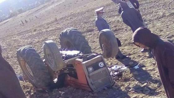 إنقلاب ” تراكتور ” يودي بحياة فلاح نواحي شيشاوة