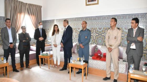 مسؤولي تزنيت يودعون مندوب الصناعة التقليدية و قائد الدرك الملكي