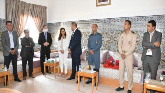 مسؤولي تزنيت يودعون مندوب الصناعة التقليدية و قائد الدرك الملكي