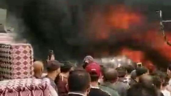 بسبب “ شــارجور ” حريق مهــول يأتي على حل للأفرشة بأولاد تايمة