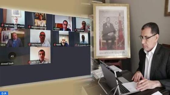 رئيس الحكومة يشيد بدور التجار في لقاء تشاوري مع الغرف المهنية حول استئناف الأنشطة الإقتصادية