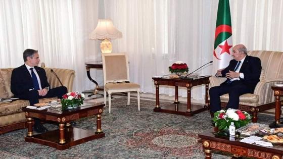 وزير الخارجية الأمريكي يصدم عبد المجيد تبون