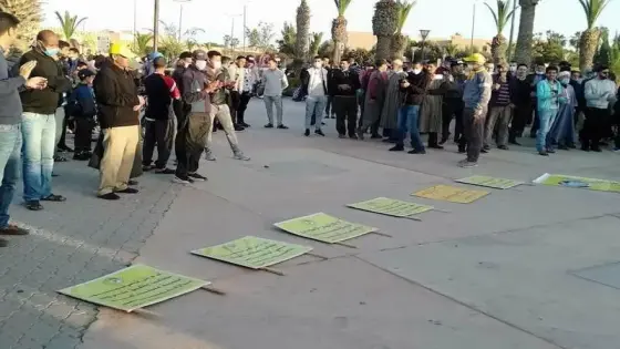 وقفة احتجاجية بتزنيت بسبب غلاء الاسعار والتضييق على الحريات