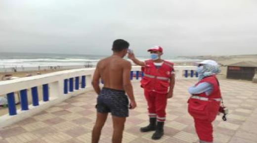 مجهودات أمنية لتأمين مصطافي شاطئ أكلو في تزنيت