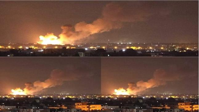 طائرات حربية إسرائيلية تقصف موقعا يتبع لـ”حماس” وسط قطاع غزة